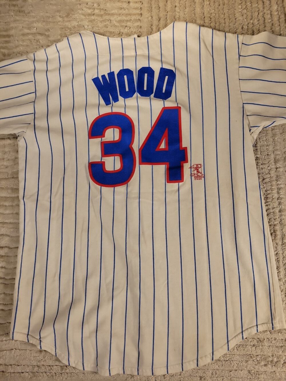 Majestic Kerry Wood Chicago Cubs Jersey Baseball Youth Large Boys Kids Vintage